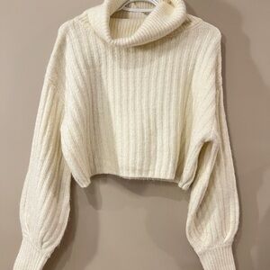 Ardene Cream Cowl Neck Sweater